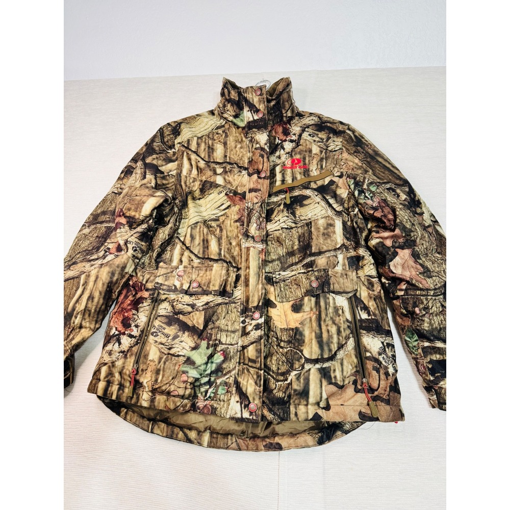 Mossy Oak Break-Up Infinity Camo Hunting Jacket Mens Large Full Zip Utility